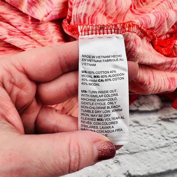 Chicos Pink Hawaiian Short Sleeve T Shirt Top Womens 2 Large Tropical Floral - Picture 6 of 10